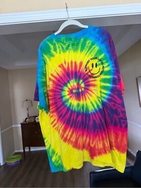 Peace love autism tie dye tshirt size 2XL EUC thank you for including everyone
